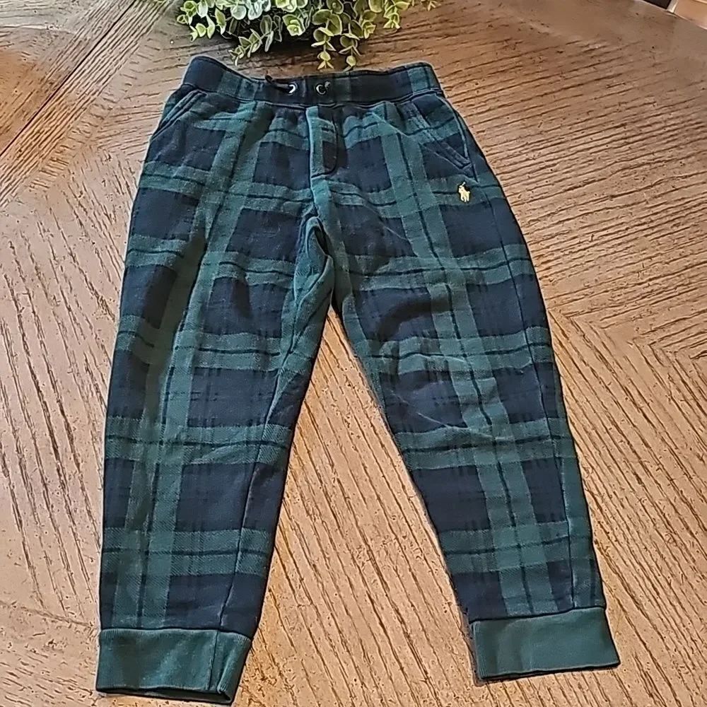 Plaid Polo Ralph Lauren joggers size 7